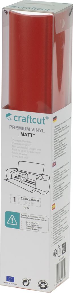 craftcut Premim Vinyl matt- 33 x 244 cm - RED