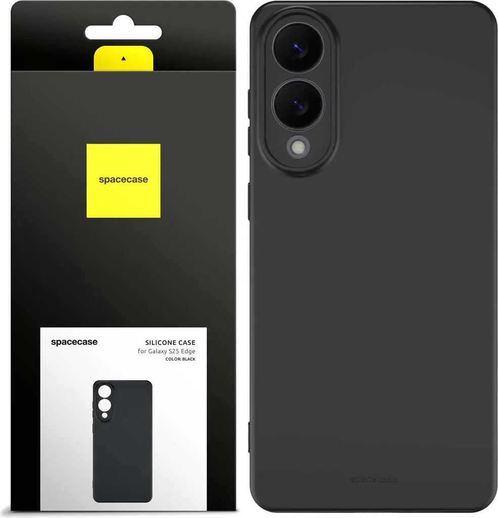 Étui de Protection Galaxy S25 Edge en Silicone Noir SPACECASE Ultra Fin