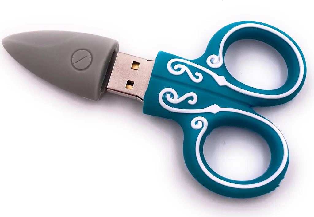 Pen Drive Onwomania Forbici da Sarto Turchese 16GB USB 3.0 - Elegance