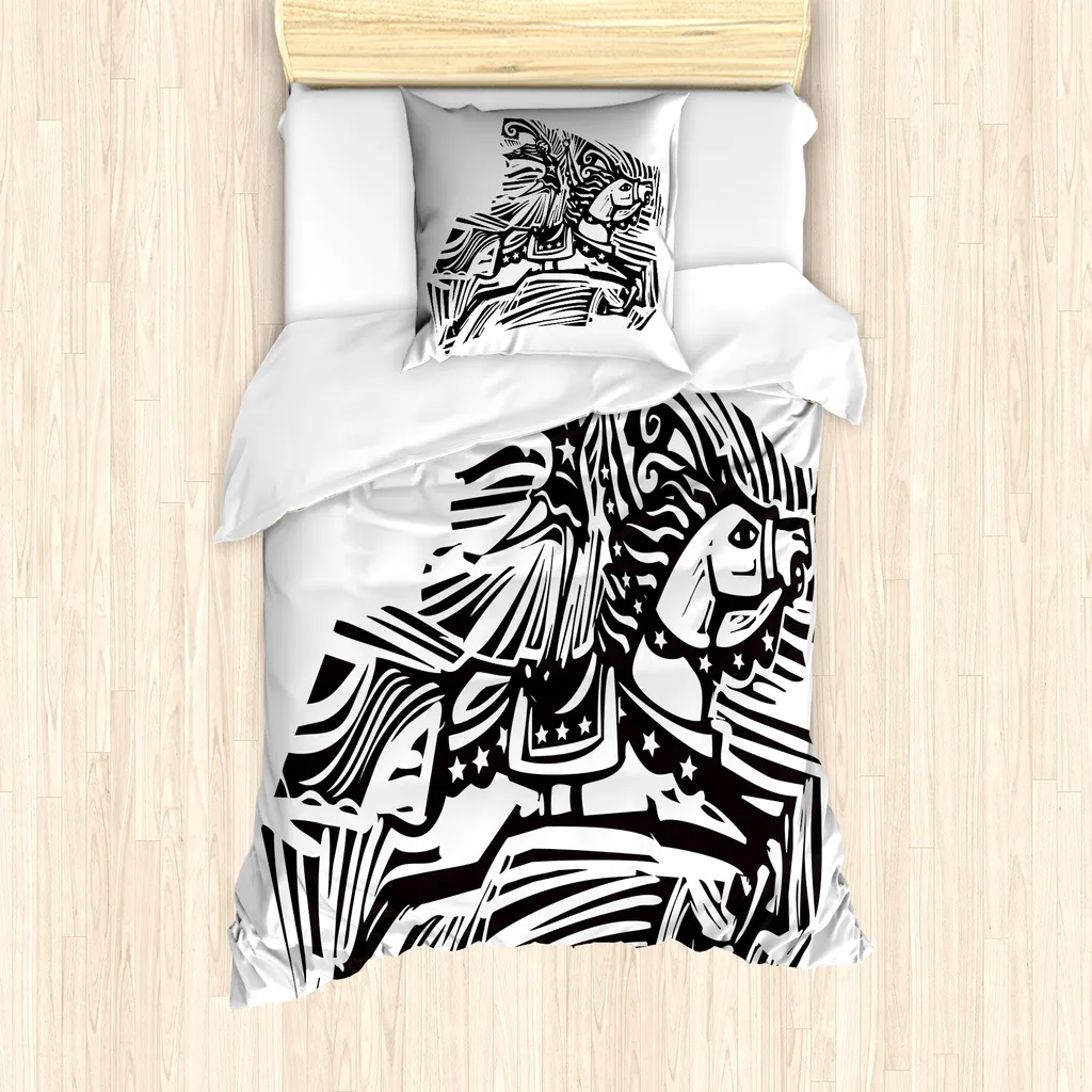 Set Letto ABAKUHAUS Stampa Cavallo HD | Regalo Perfetto per Cavalieri