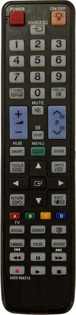 azurano Fernbedienung Ersatz für SAMSUNG AA59-00431A, AA5900431A für PS51D8000, PS64D8000, UE40D8000, UE46D7000, UE55D7000, UE55D8000, B2230HD, B...