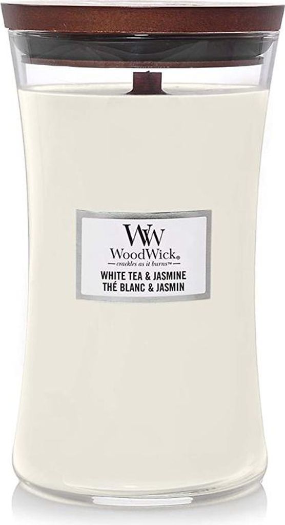 WoodWick - Vaso di tè bianco e gelsomino (White Tea & Immagine del prodotto 