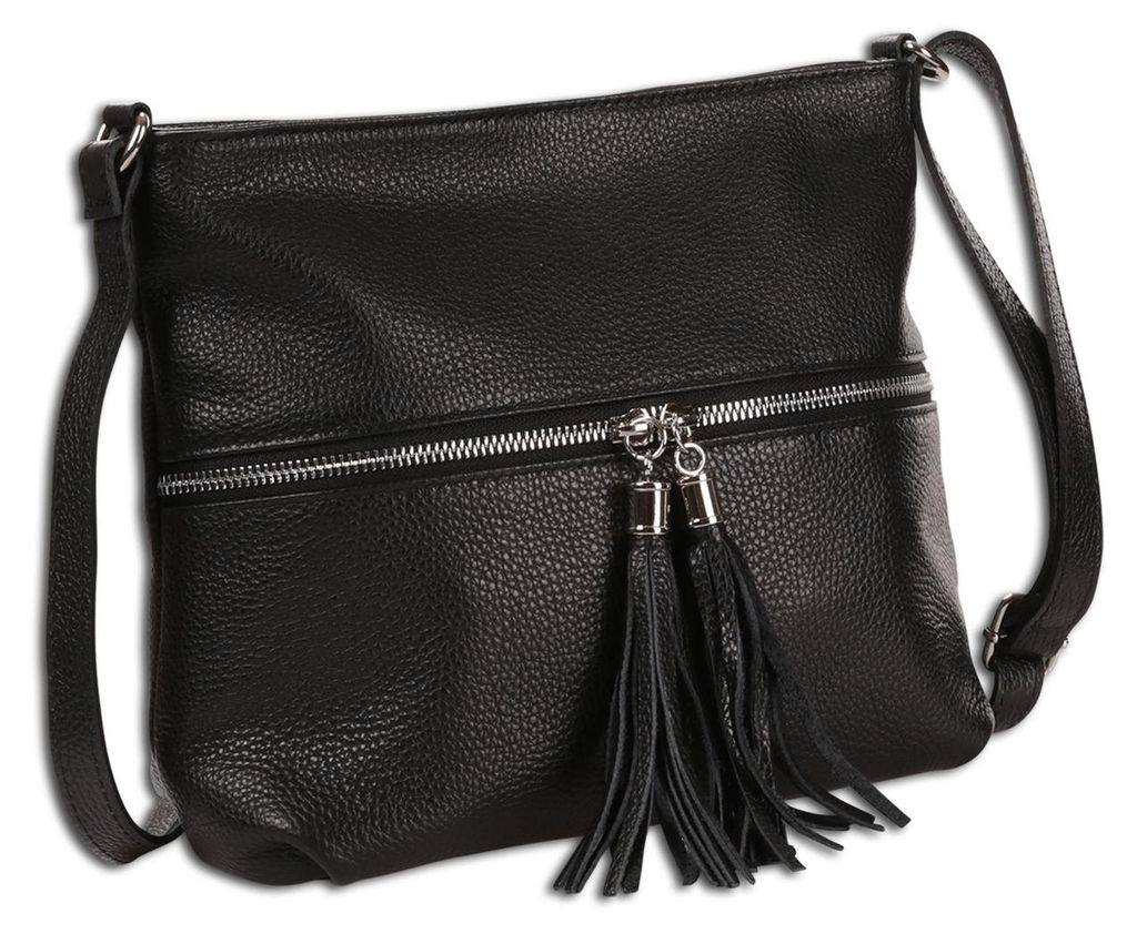 Toscanto Handbags Umhängetasche schwarz Leder OTT195US1
