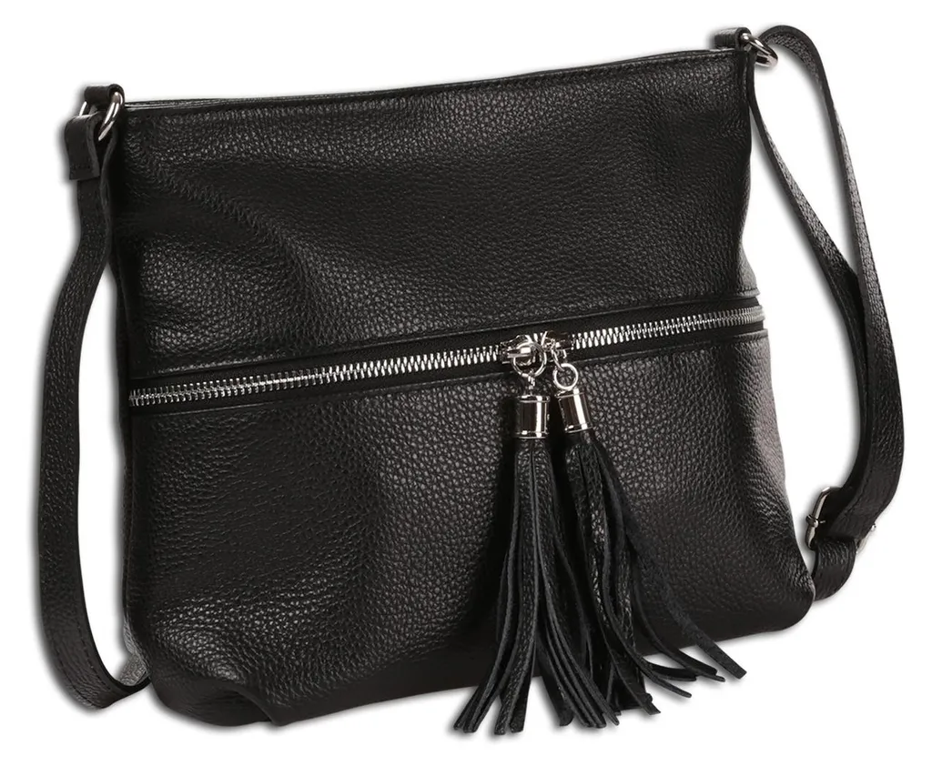Sac noir 30x23x10 cm à bandoulière Toscanto - Format Moyen Polyvalent