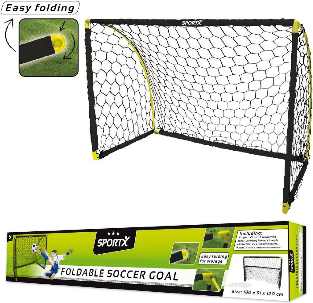 SportX Voetbaldoel 180x91x120cm Image du produit 