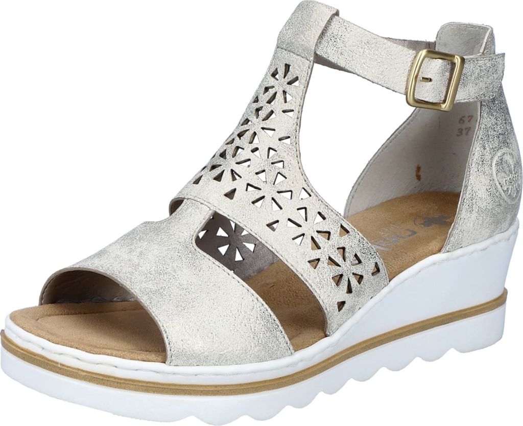 Rieker Keilsandaletten Damen 31373832363036 Beige 38 EU Produktbild 