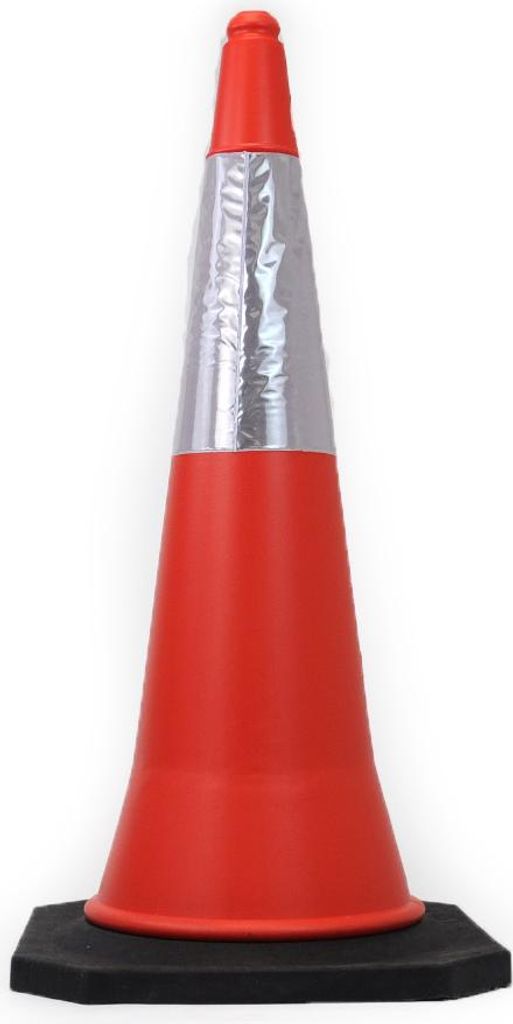 Rot - weißer Leitkegel - Pylon Weiß & Rot x x 1000 mm - Weiß & Rot - Polyethylene (PE) - In - & Outdoor - Nutzung - TC - 003