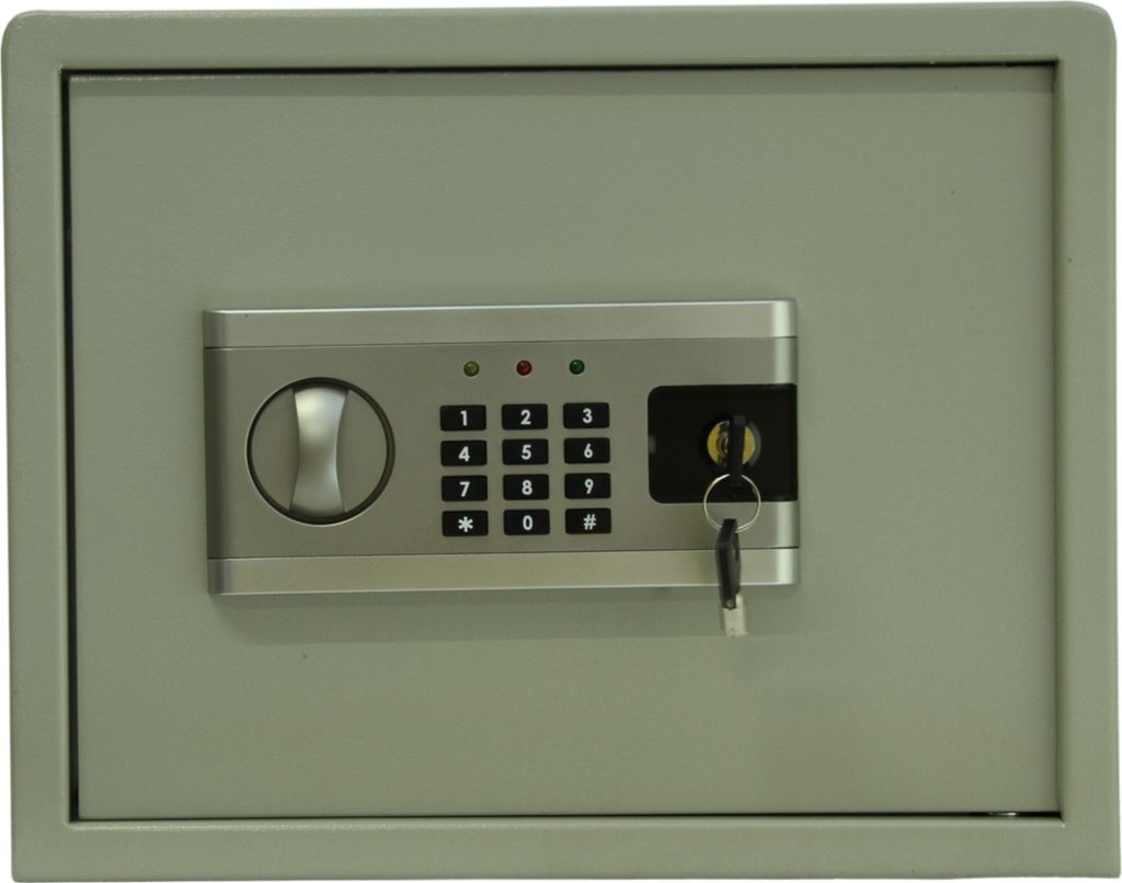 Tresor Safe Elektronischer Möbeltresor Wandtresor Geldschrank Dokumententresor L - C3 silber