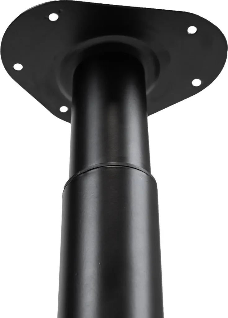 Pied de table acier noir ajustable 70-110 cm robuste et design moderne