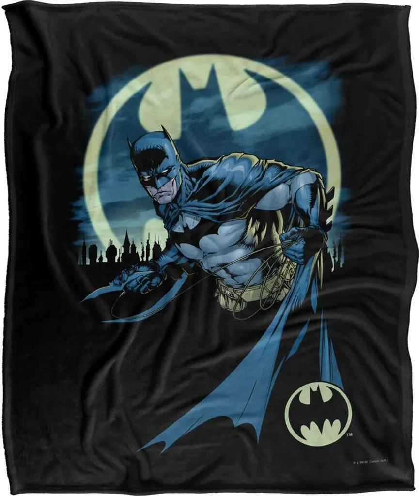 Batman Couverture Batarang TV18415 Multicolore Plaid Douillet DC Comics - 2