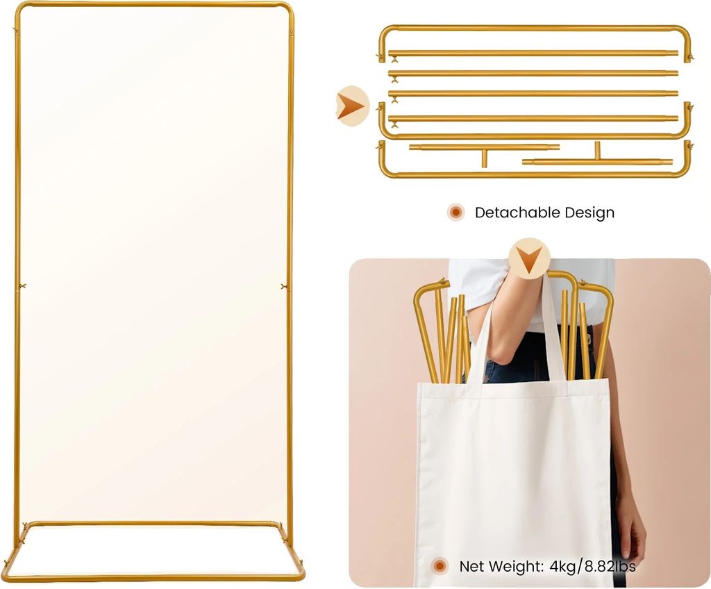 Hochzeitsbogenständer, elegantes Golddesign, hohe Tragfähigkeit, M