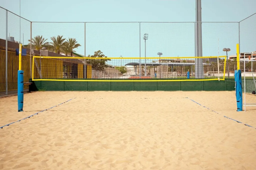 Lignes de volley-ball de plage LEÓN DE ORO avec fixations pour sable - 3