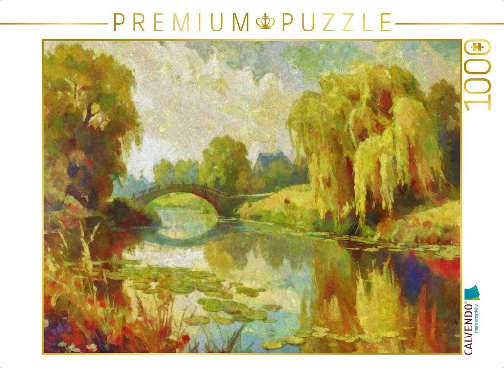 CALVENDO Puzzle Stille und beschauliche Motive waren stets eine beliebte Motivquelle für Claude Monet. | 1000 Teile Lege-Größe 64x48cm Foto-Puzz...