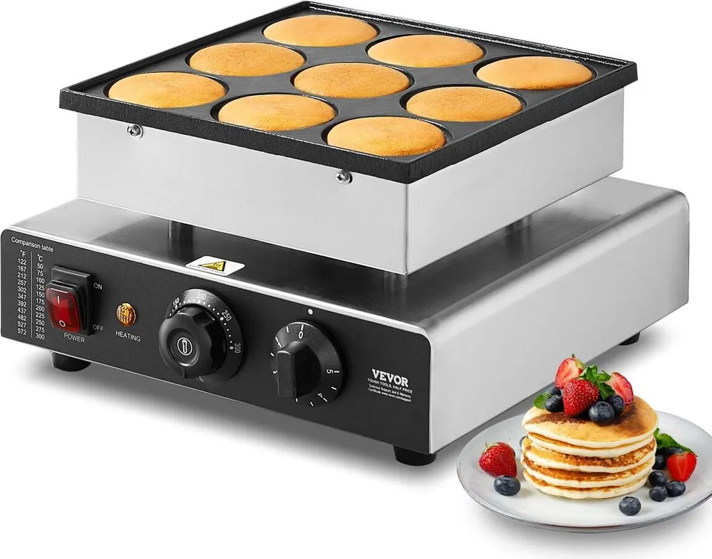 Machine à crêpes hollandaises anti-adhérente pour cuisson sans coller