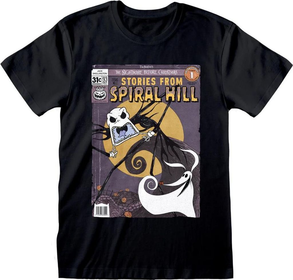 Nightmare Before Christmas - T-Shirt für Herren/Damen Uni HE3672 (L) (Schwarz)
