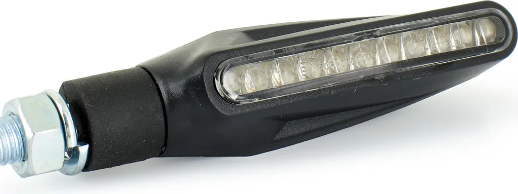 Clignotant LED Noir Modèle Long E-testé avec Haute Luminosité Ambre