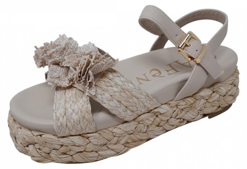 CAFeNOIR Sandalette Beige in Gr. 38