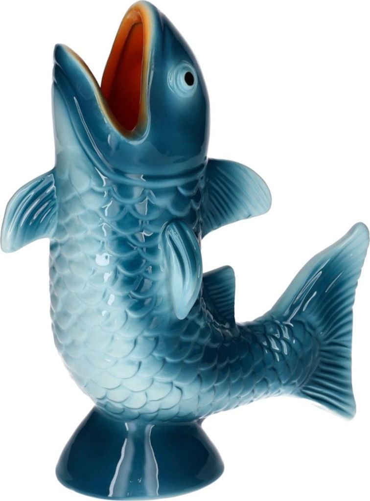 Gift Company Mignon Vase Fisch M blau 9,8cm