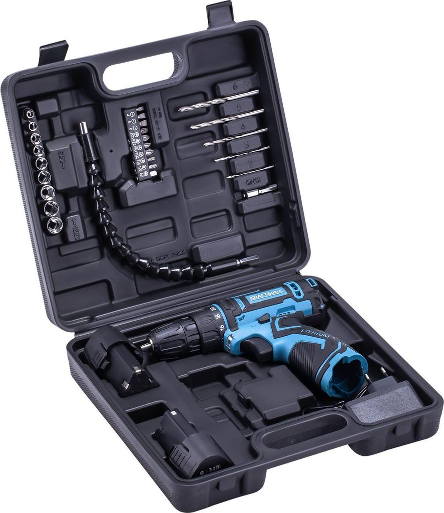 Kraft&Dele KD3354 AKU Bohrmaschine-Schrauber 18V 2x1,5Ah + Produktbild 