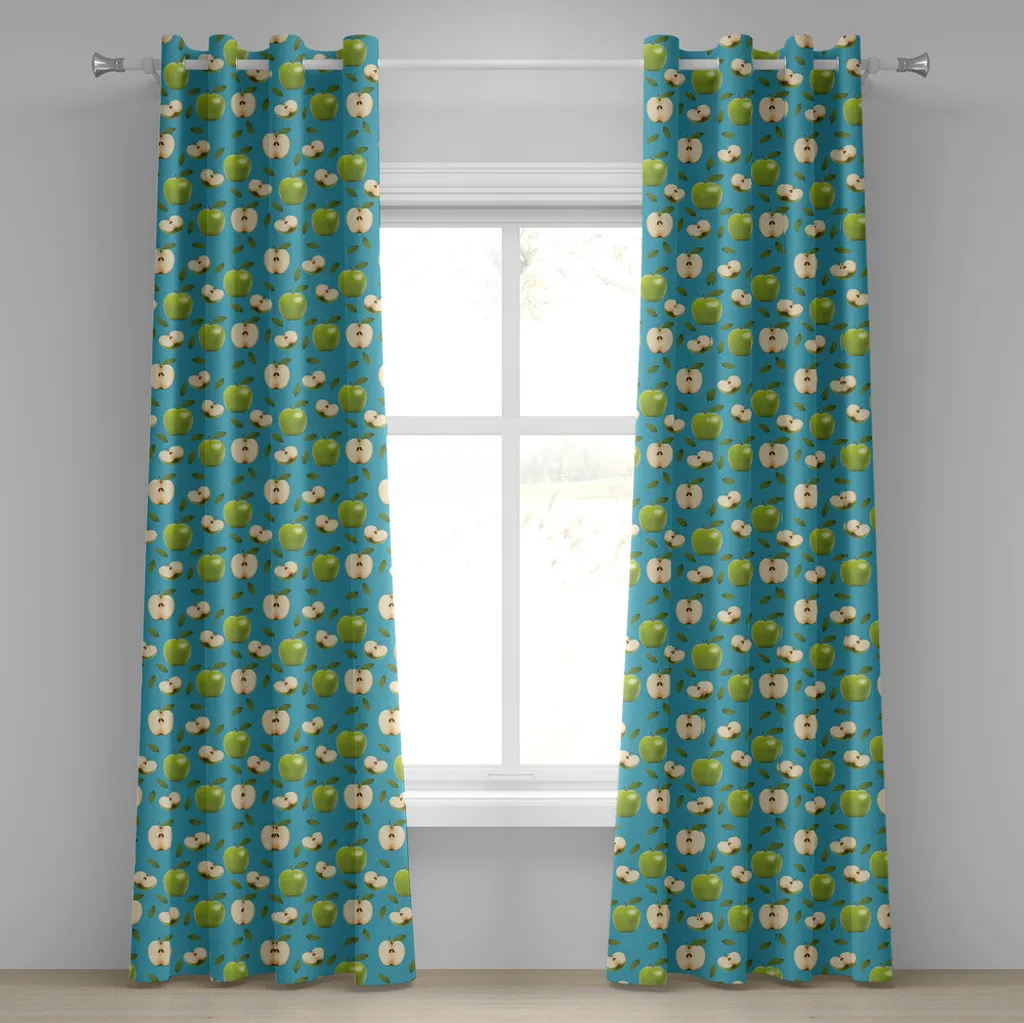 Tende ABAKUHAUS Mele Granny Smith 280x175 cm per Cucina e Soggiorno