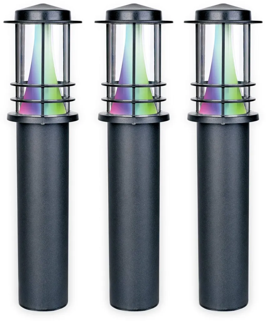 Luminaire urbain TINT LED Pétunia 14W 750lm RGB 350mm lot de 3 pièces
