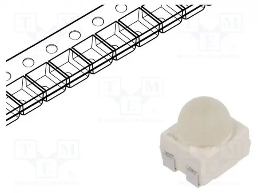 LED; SMD; 3528,PLCC4; rot; 3200÷6400mlm; 3,4x3x3,8mm; 30°; 1,9÷2,5V LS E63F-EAFB-1-1 LED-Dioden SMD bunt