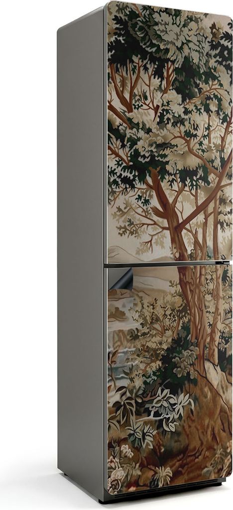 Natürliche Landschaft mit Bäumen – Magnetische Kühlschrank Abdeckung – Dekorfolie magnetisch Küche – Kühlschrank Magnet Deko – selbstk...