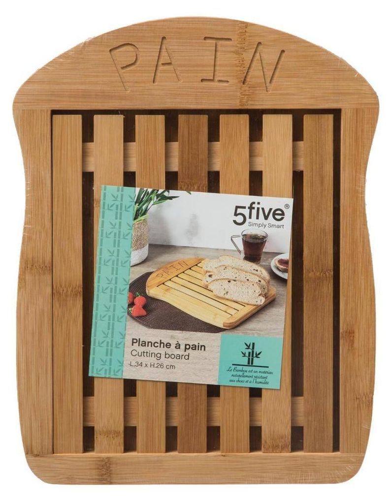 5five Secret De Gourmet Schneidebrett Aus Bambus – Mit Rand, 35 X 24 Cm, Praktisch & Nachhaltig