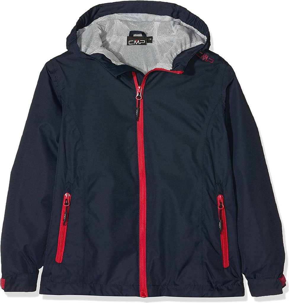 Cmp Kid G Jacket Fix Hood N950 Black Blue 116