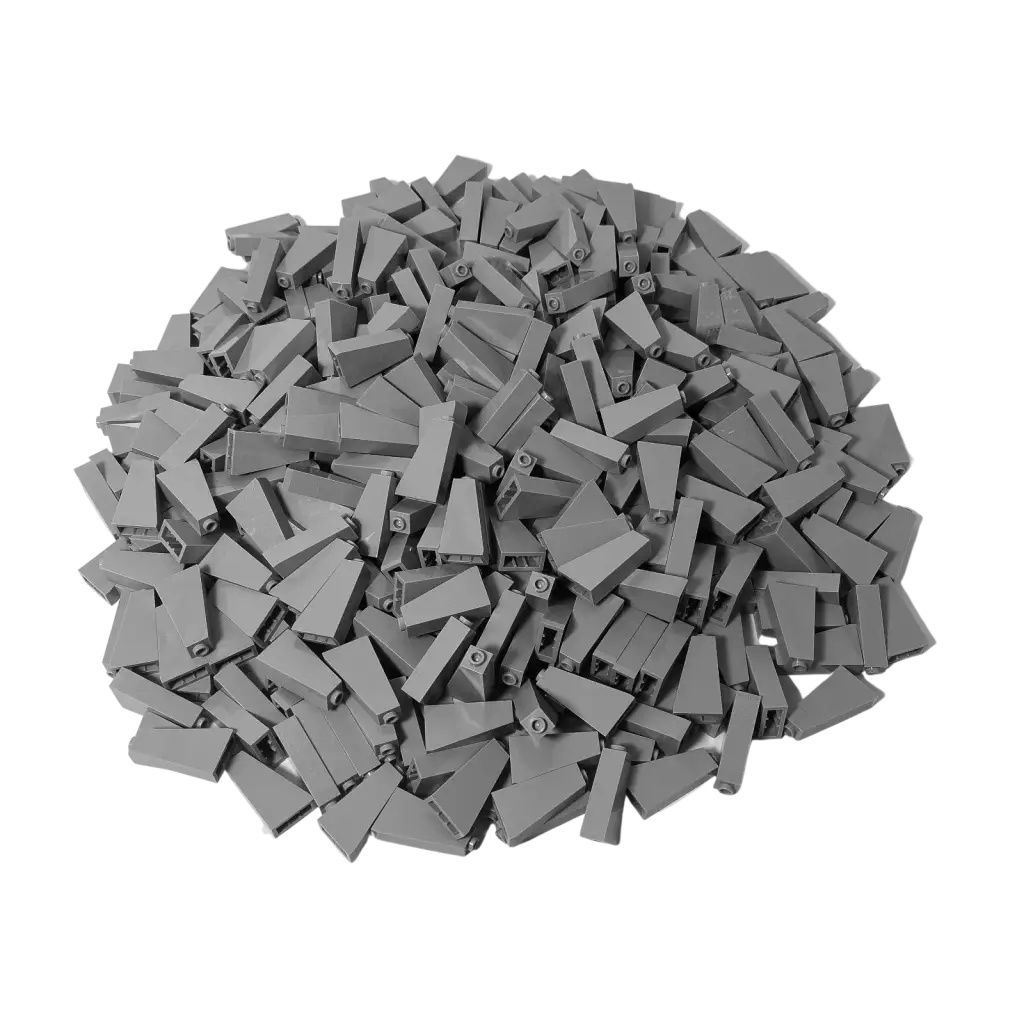 LEGO 2x1x3 Dachsteine Schrägsteine Hellgrau für Dach - 4460b NEU! Menge 50x