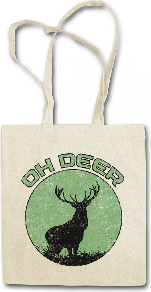 Urban Backwoods Oh Deer, Stofftasche, Farbe: Beige