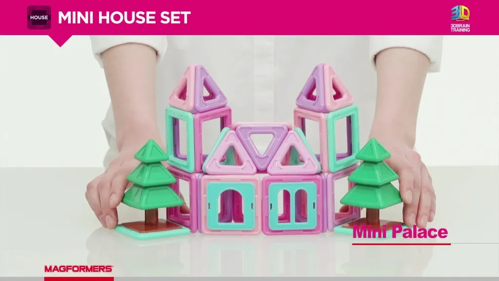 Magformers Kit Mini-Maison 42 Pièces : Apprendre la Géométrie en 3D