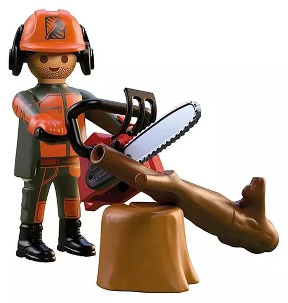 PLAYMOBIL: Il boscaiolo con motosega Immagine del prodotto 