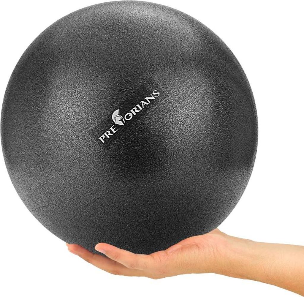 Mini Gymnastikball 25 cm Anti Burst Fitnessball Yoga-Ball Bis 100 kg Schwarz