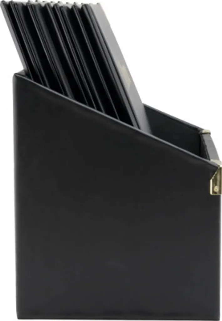 Protège-Menu A4 Noir Securit BASIC - Lot de 10 Chemises pour Restaurant