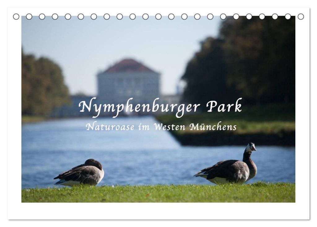 Nymphenburger Park (Tischkalender 2027 DIN A5 quer), CALVENDO Monatskalender