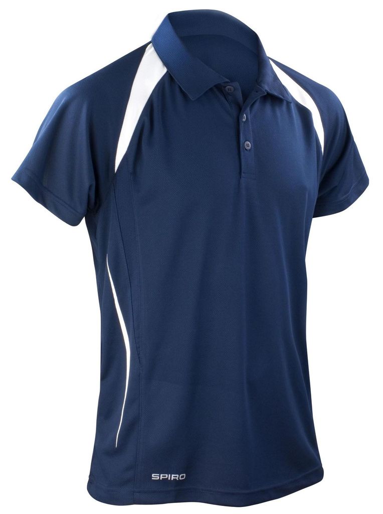 Spiro - "Team Spirit" Poloshirt für Herren FK1585 (3XL) (Marineblau/Weiß)