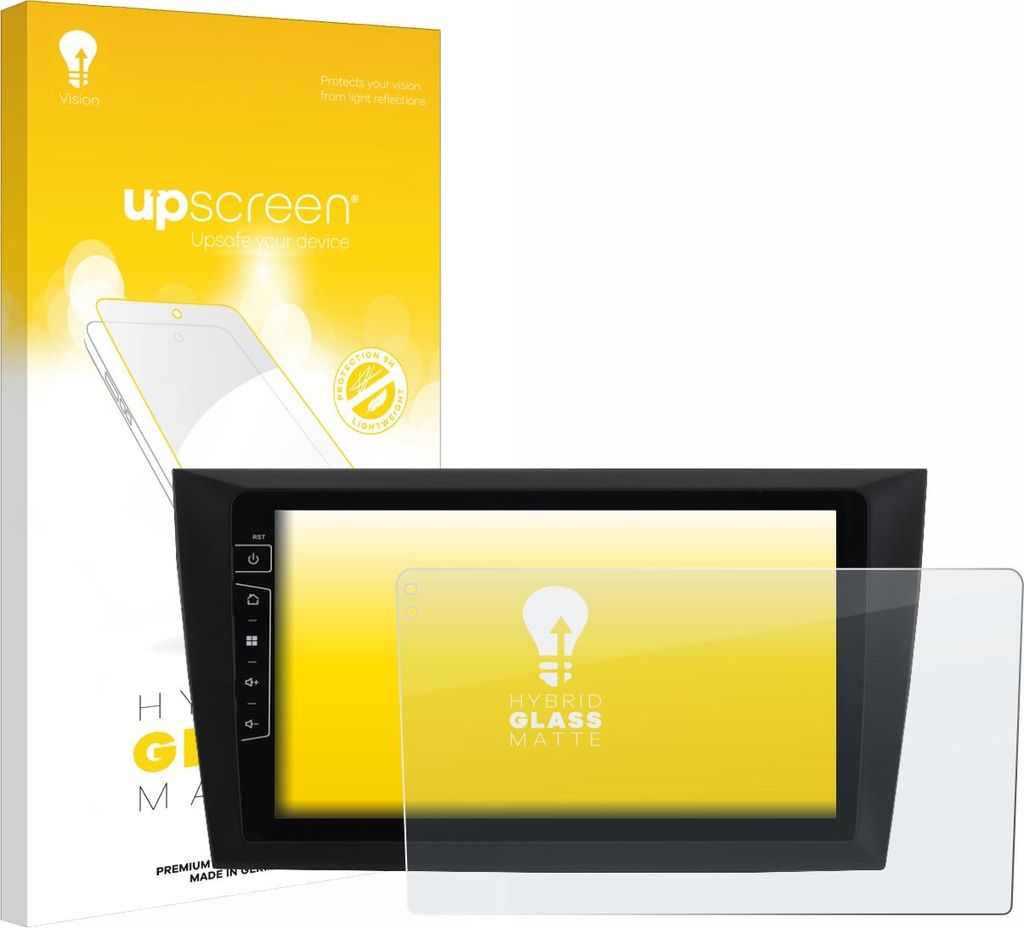 upscreen Entspiegelungs Schutzglas für Dynavin D8-DF31 9" Schutzfolie Panzer Folie Glas Display Schutz matt