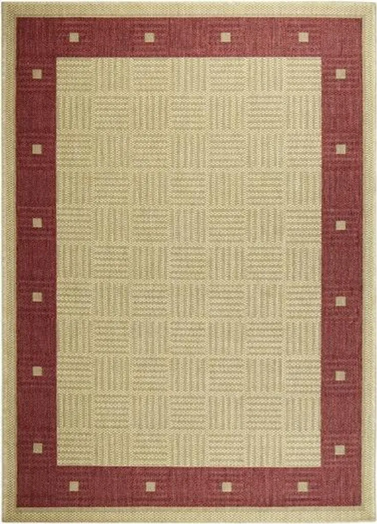 Tapis SISALO/DAWN 879/O44P J84 Red 200x285 cm – Tapis Plat Rouge