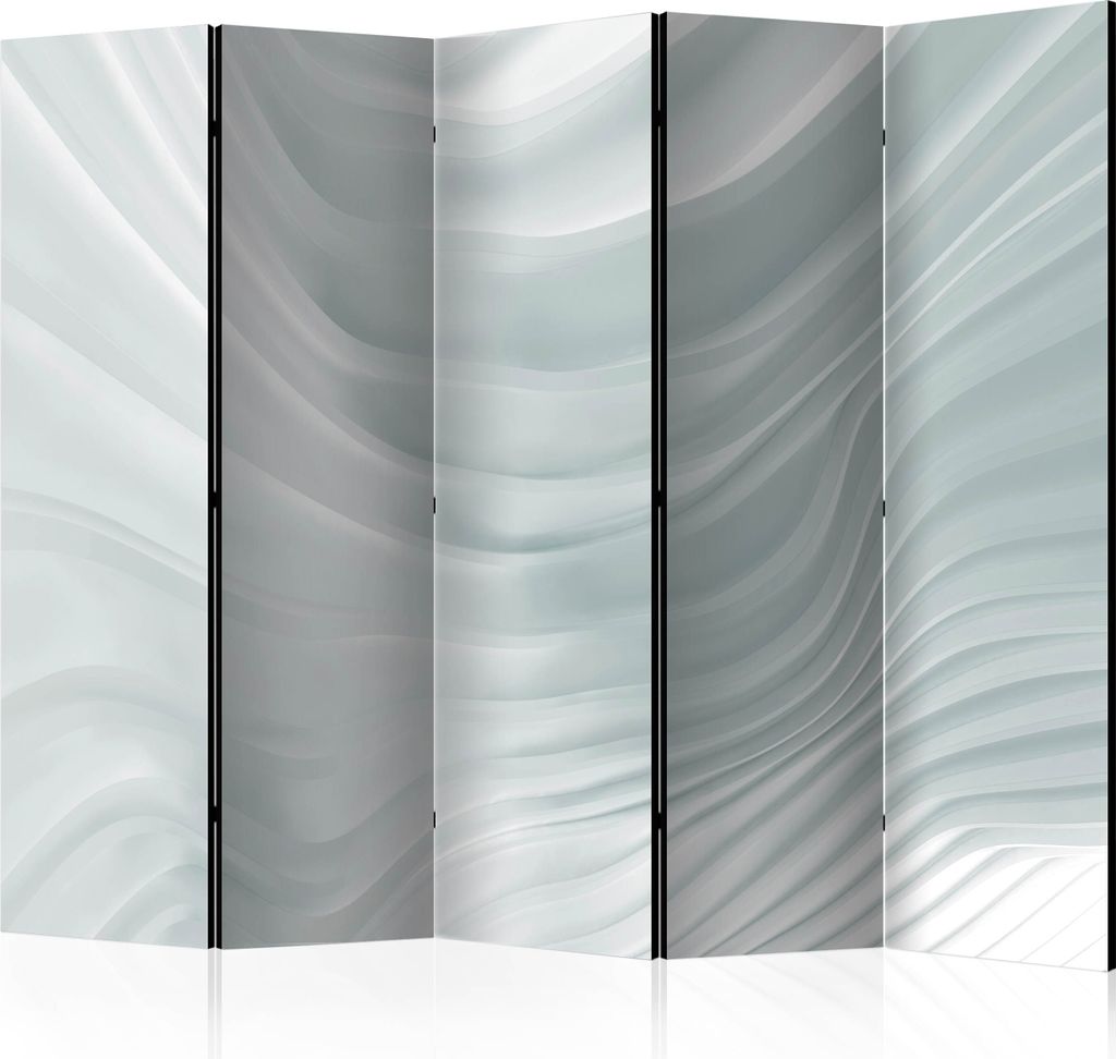 Akusticher Raumteiler 3D Effekt Abstrakt Foto Paravent 225x172 cm beidseitig auf Vlies-Leinwand bedruckt Akustikschaum Trennwand Spanische Wand Sic...