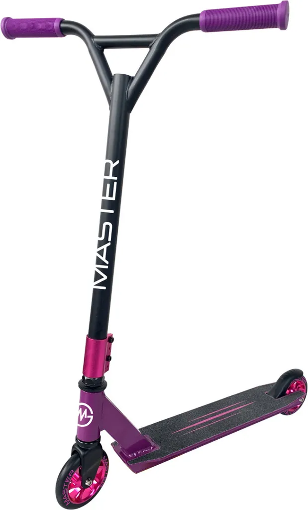 Trottinette de Sport MASTER Stunt Slotter Rose avec Roues 100mm ABEC 7