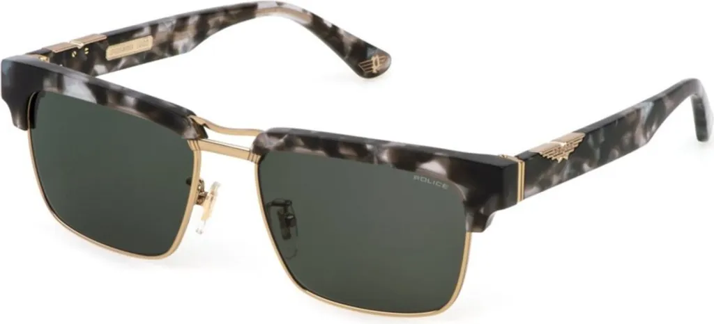 Lunettes Police SPLP25 5507MR fini les reflets avec les verres miroirs
