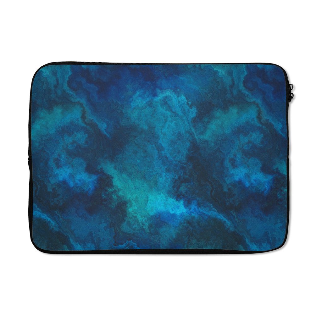 MuchoWow Laptop Hülle 14 ZollMuster - Farbe - Abstrakt - Blau Laptoptasche - Laptoptasche - Stoßsicher - Schutzhaube
