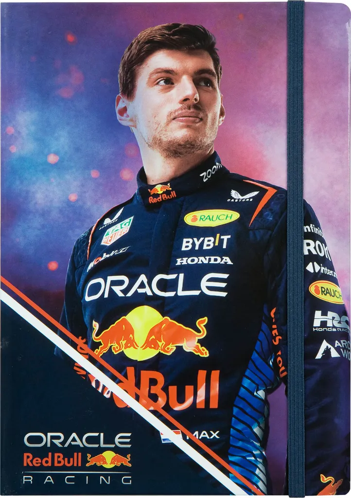 Taccuino Max Verstappen A5 Rigido - Accessorio Ufficiale Red Bull Racing