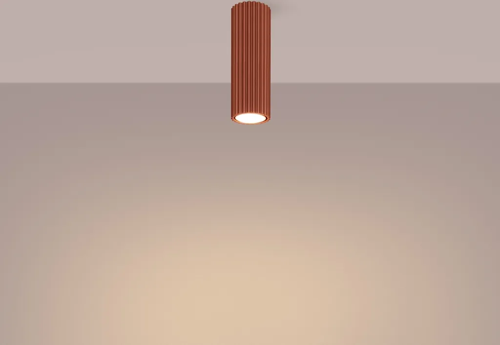 Offerta Lampada Sollux KARBON 20 Rosso Ocra - Faretto Design GU10 - 3