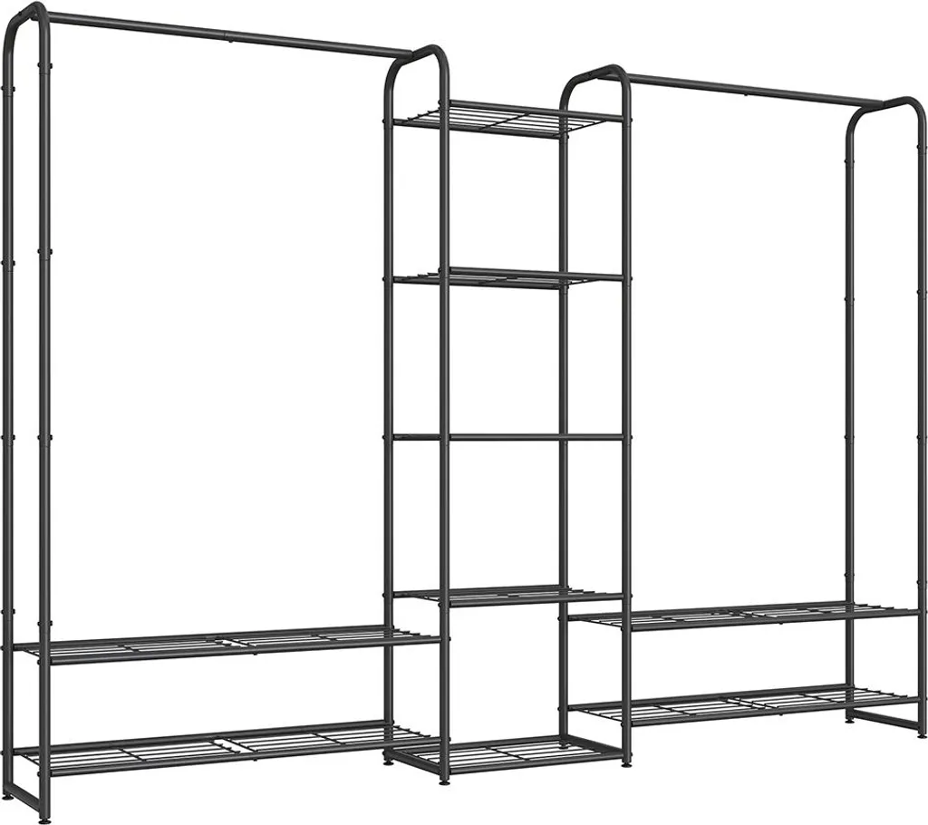 Penderie d'entrée 158,4 cm noir mat gain de place pour chaussures