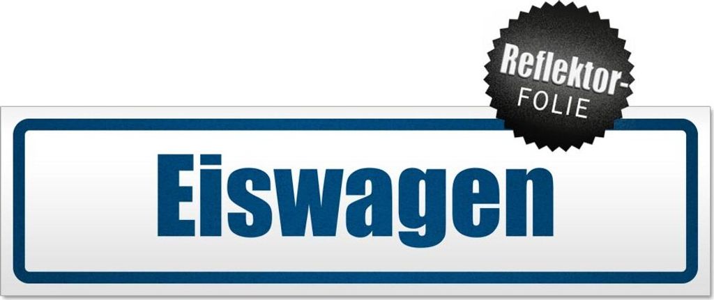 Eiswagen Magnetschild Schild magnetisch