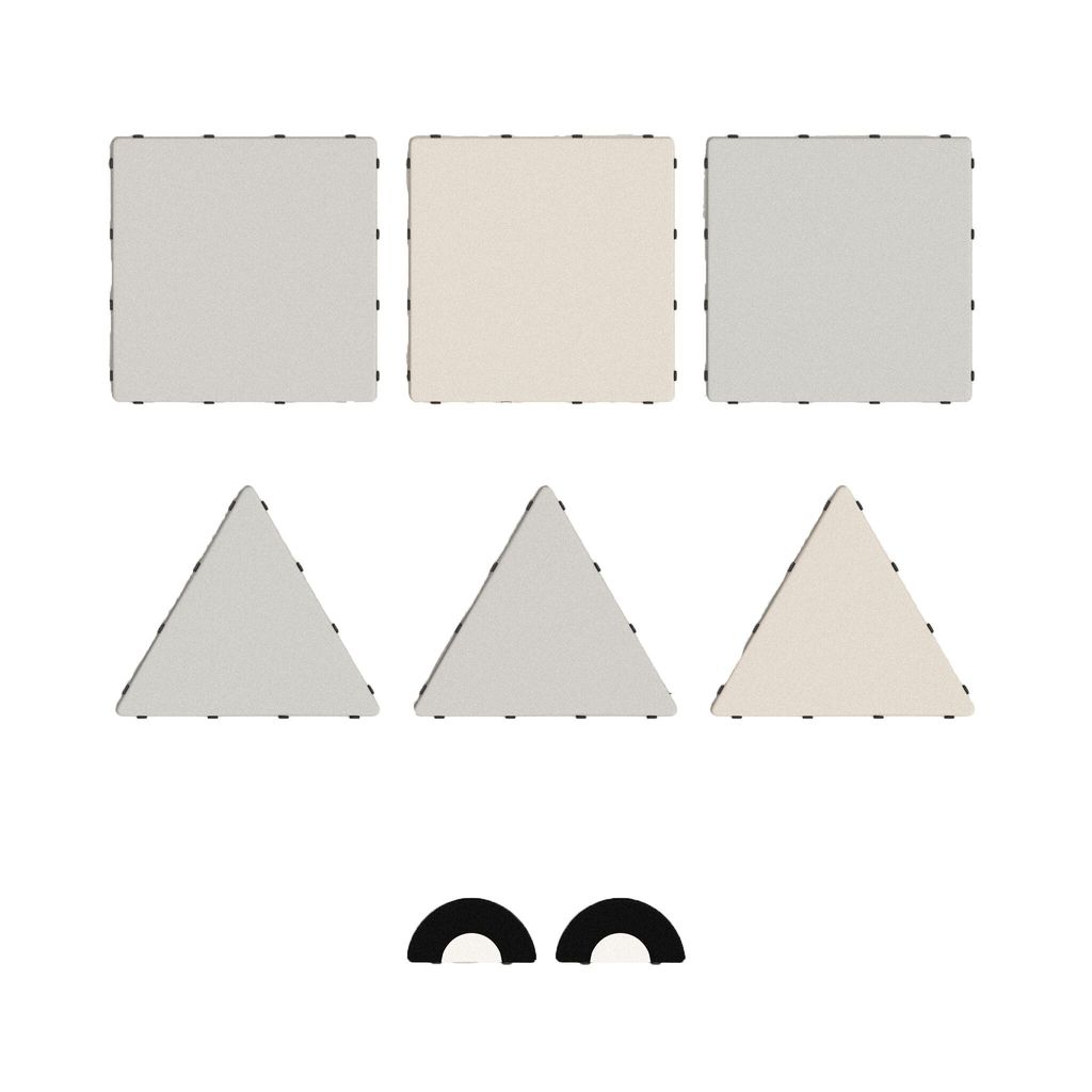 Tukluk Mattenbausatz "Kunterbunt", Mountain Pro, 8-teiliges Set