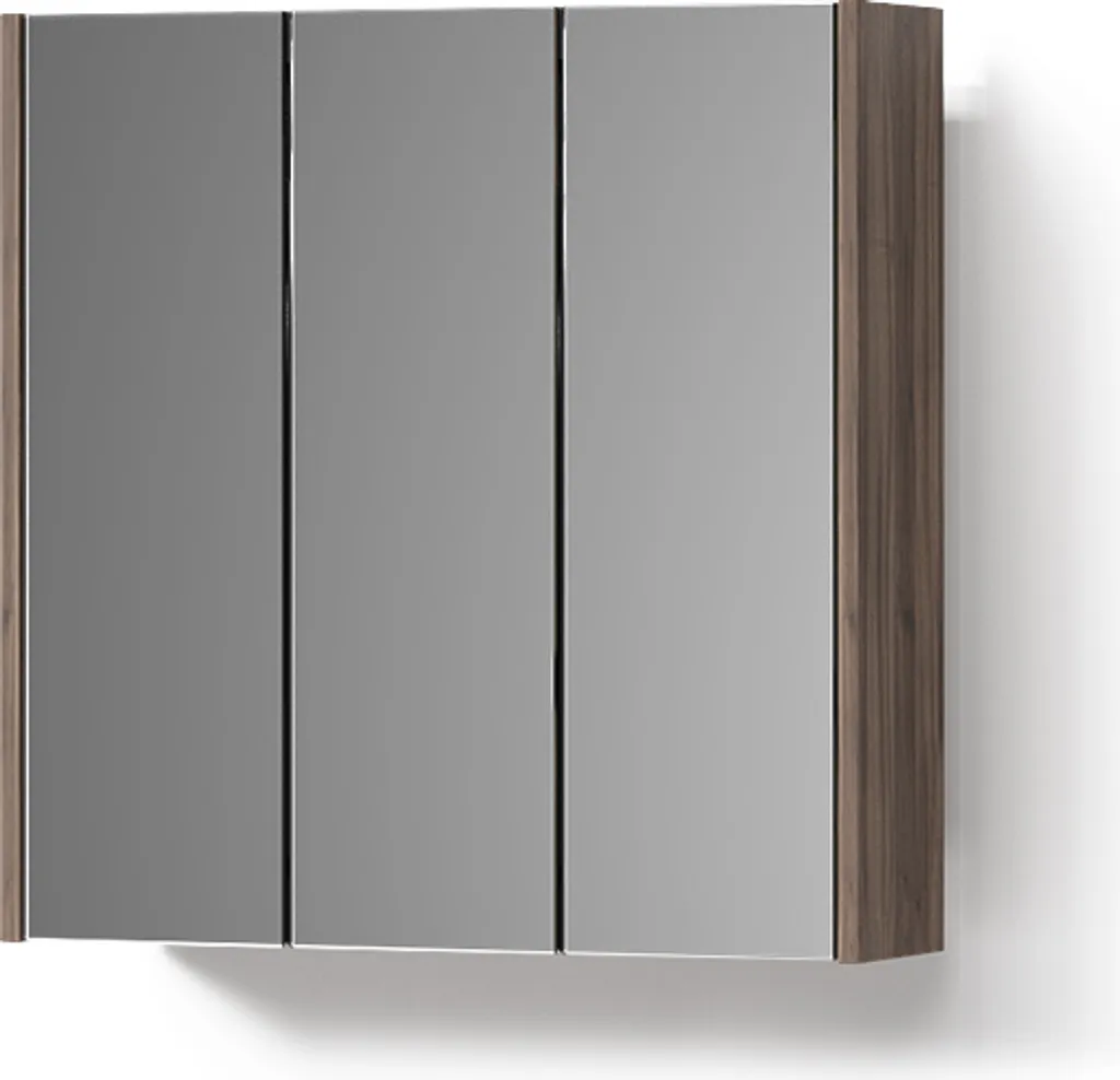 Armoire de toilette miroir haute brillance 68cm pour salle de bain chic