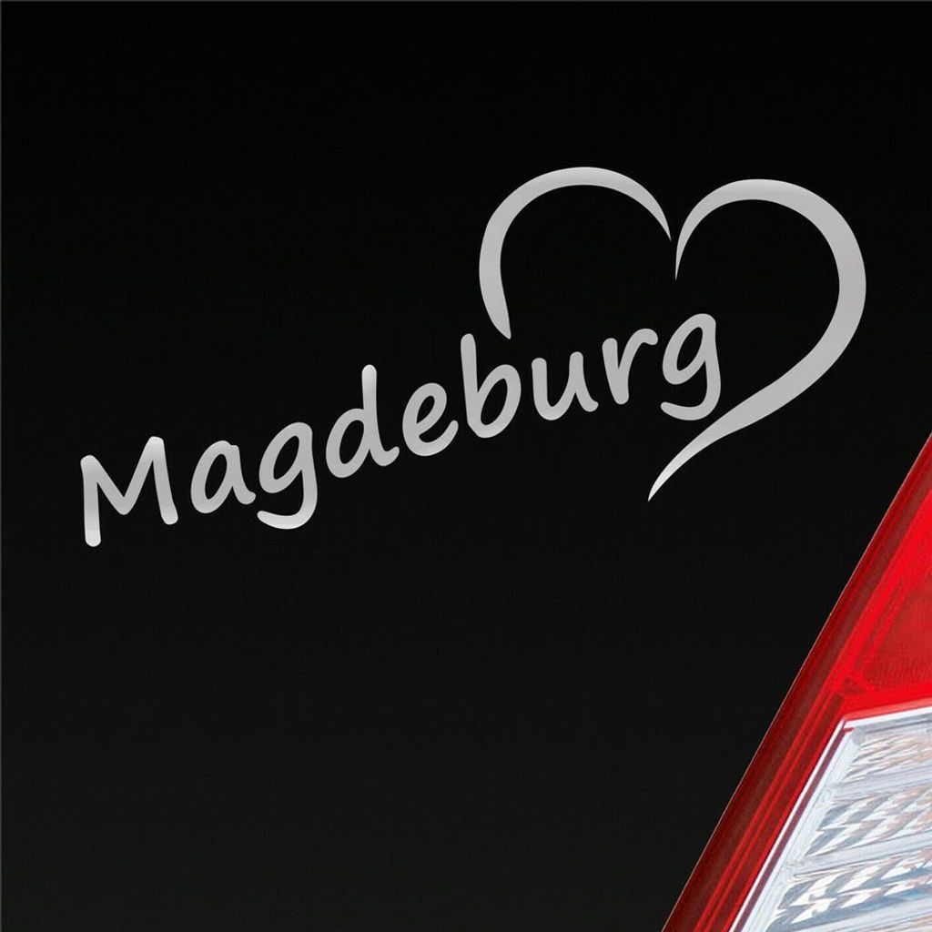 Auto Aufkleber Quedlinburg Herz Heart City Stadt Motorrad 19x8 cm Silber Sticker Heckscheibenaufkleber
